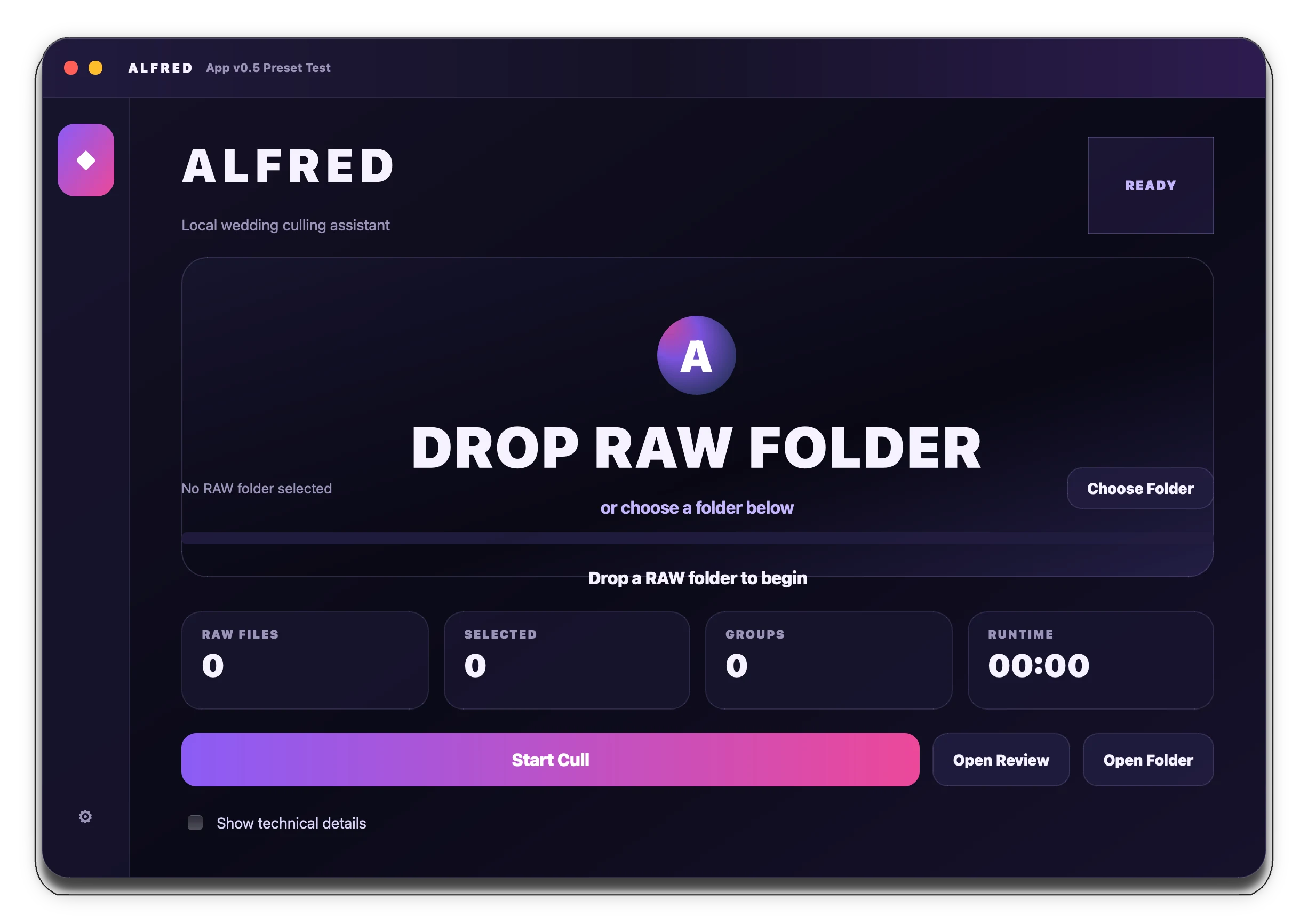 ALFRED, the first Handoff prototype